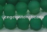 CAG6731 15 inches 10mm round green pilates agate beads