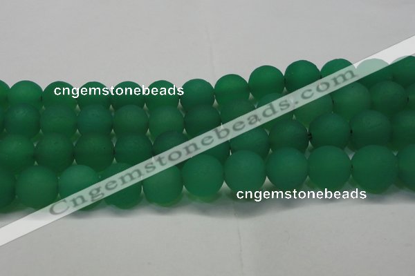 CAG6734 15 inches 16mm round green pilates agate beads