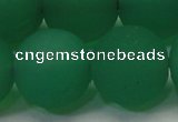 CAG6736 15 inches 20mm round green pilates agate beads