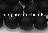 CAG6741 15 inches 10mm round black pilates agate beads