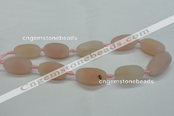 CAG6755 15 inches 16*28mm – 18*30mm drum pilates agate beads