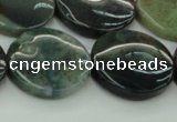 CAG6774 15.5 inches 20mm flat round Indian agate beads wholesale