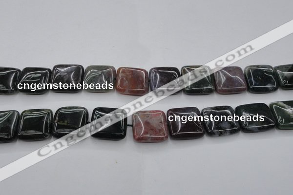 CAG6780 15.5 inches 16*16mm square Indian agate beads wholesale