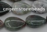 CAG6804 15.5 inches 15*20mm flat teardrop Indian agate beads