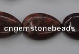 CAG6807 15.5 inches 18*25mm flat teardrop Indian agate beads