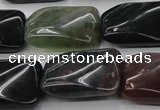 CAG6810 15.5 inches 16*22mm twisted rectangle Indian agate beads