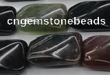 CAG6811 15.5 inches 18*25mm twisted rectangle Indian agate beads