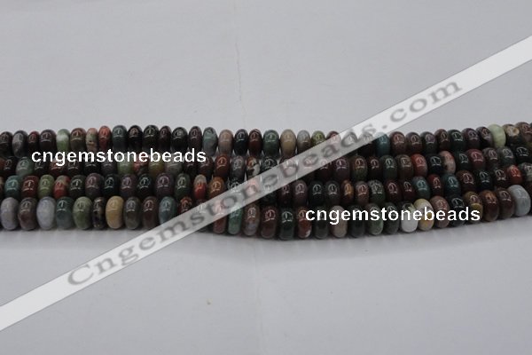 CAG6820 15.5 inches 5*10mm rondelle Indian agate beads wholesale