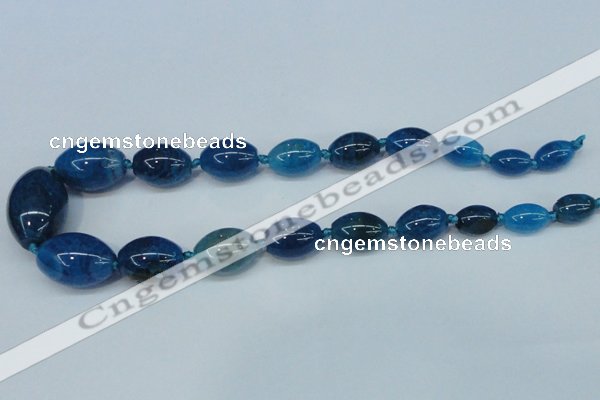 CAG6864 15.5 inches 10*14mm - 20*30mm rice dragon veins agate beads