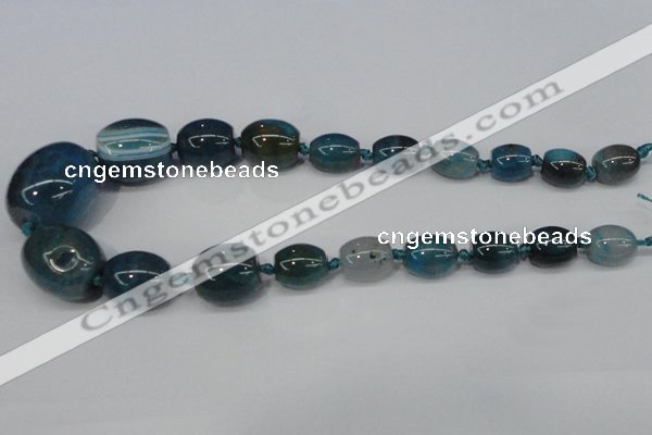 CAG6869 15.5 inches 12*14mm - 25*30mm drum dragon veins agate beads