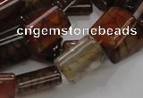 CAG688 15.5 inches 13*18mm rectangle dragon veins agate beads