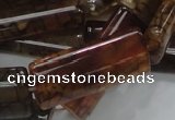 CAG689 15.5 inches 15*35mm rectangle dragon veins agate beads