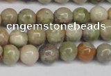 CAG7001 15.5 inches 6mm round ocean agate gemstone beads