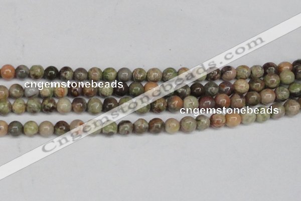 CAG7002 15.5 inches 8mm round ocean agate gemstone beads