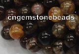 CAG703 15.5 inches 10mm round dragon veins agate beads wholesale