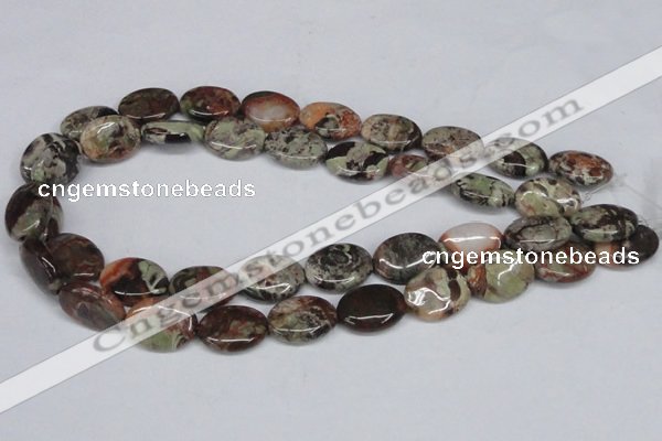 CAG7038 15.5 inches 13*18mm oval ocean agate gemstone beads