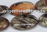 CAG7041 15.5 inches 20*30mm oval ocean agate gemstone beads