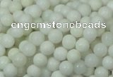 CAG705 15.5 inches 6mm round white agate gemstone beads wholesale