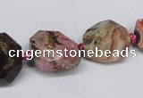 CAG7055 15.5 inches 8*10mm - 20*30mm faceted nuggets ocean agate beads