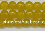 CAG7103 15.5 inches 10mm round yellow agate gemstone beads