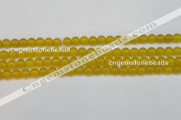 CAG7103 15.5 inches 10mm round yellow agate gemstone beads