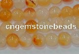 CAG7131 15.5 inches 6mm round red agate gemstone beads