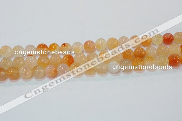 CAG7134 15.5 inches 12mm round red agate gemstone beads