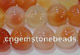 CAG7135 15.5 inches 14mm round red agate gemstone beads