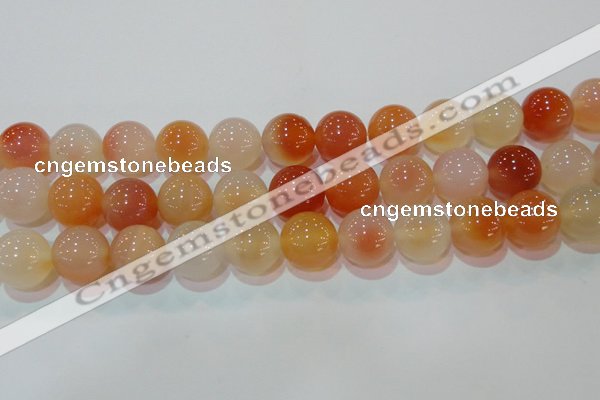 CAG7137 15.5 inches 18mm round red agate gemstone beads