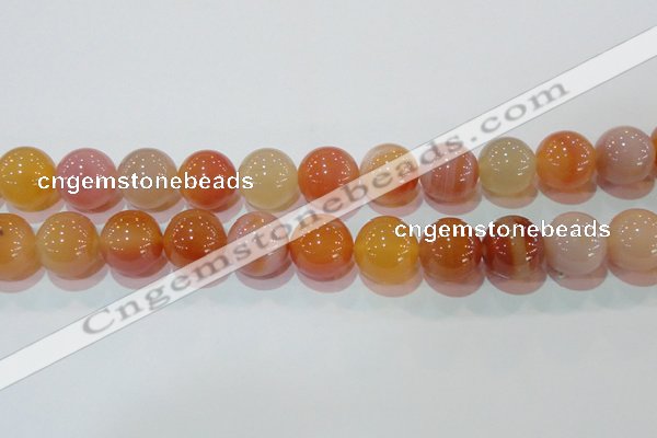 CAG7138 15.5 inches 20mm round red agate gemstone beads