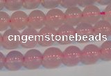 CAG7150 15.5 inches 6mm round pink agate gemstone beads