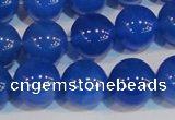 CAG7162 15.5 inches 12mm round blue agate gemstone beads