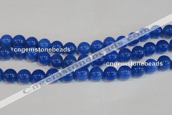 CAG7163 15.5 inches 14mm round blue agate gemstone beads