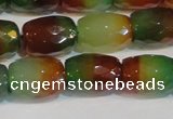 CAG7180 15.5 inches 12*16mm drum rainbow agate gemstone beads