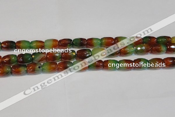 CAG7180 15.5 inches 12*16mm drum rainbow agate gemstone beads