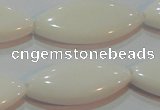 CAG7232 15.5 inches 16*33mm marquise white agate gemstone beads