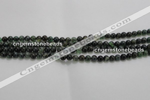 CAG7321 15.5 inches 6mm round dragon veins agate beads wholesale