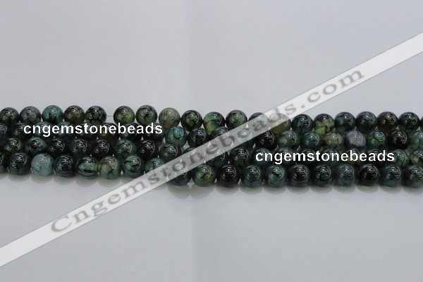 CAG7322 15.5 inches 8mm round dragon veins agate beads wholesale