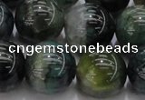 CAG7329 15.5 inches 20mm round dragon veins agate beads wholesale