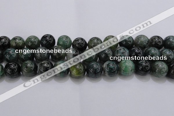 CAG7329 15.5 inches 20mm round dragon veins agate beads wholesale