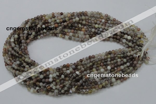 CAG734 15.5 inches 4mm round botswana agate beads wholesale