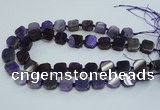 CAG7352 15.5 inches 14*15mm - 16*18mm octagonal dragon veins agate beads