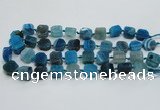 CAG7353 15.5 inches 14*15mm - 16*18mm octagonal dragon veins agate beads