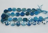 CAG7359 15.5 inches 18*20mm - 20*22mm octagonal dragon veins agate beads