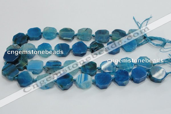 CAG7359 15.5 inches 18*20mm - 20*22mm octagonal dragon veins agate beads