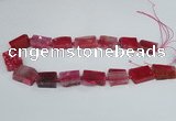 CAG7389 15.5 inches 15*20mm - 18*25mm freeform dragon veins agate beads