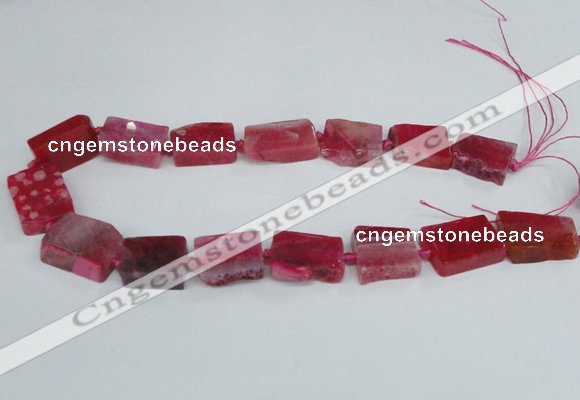 CAG7389 15.5 inches 15*20mm - 18*25mm freeform dragon veins agate beads