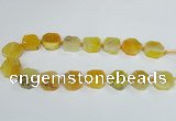 CAG7392 15.5 inches 22*25mm freeform dragon veins agate beads