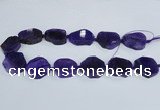 CAG7399 15.5 inches 25*25mm - 30*35mm freeform dragon veins agate beads