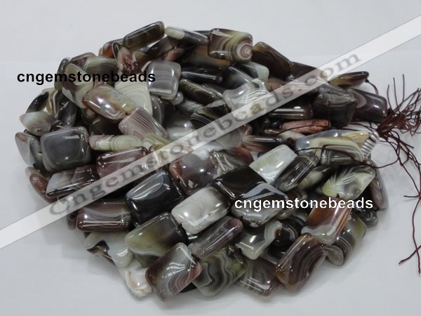 CAG740 15.5 inches 16*20mm rectangle botswana agate beads wholesale